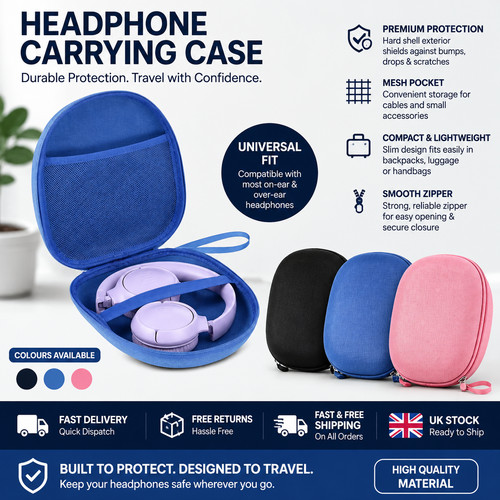 Portable headphone case for - portable,