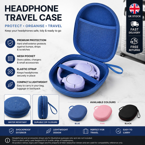 Portable headphone case for - portable,