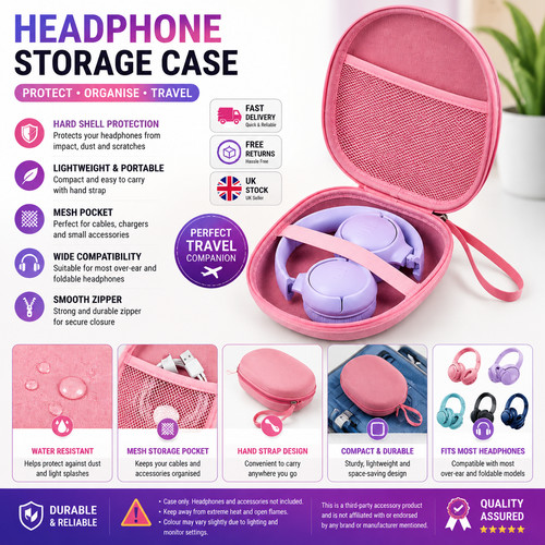 Portable headphone case for - headphone,